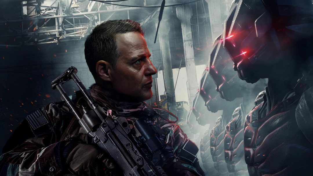 Kiborglar bilan jang backdrop