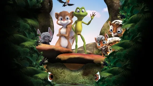 Ribbit laqabli qurbaqa backdrop