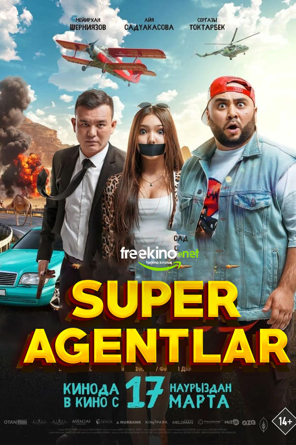 Poster of Super agentlar / Super josuslar Qozog'iston komediyasi Uzbek tilida O'zbekcha 2022 tarjima kino 4K Ultra UHD skachat movie