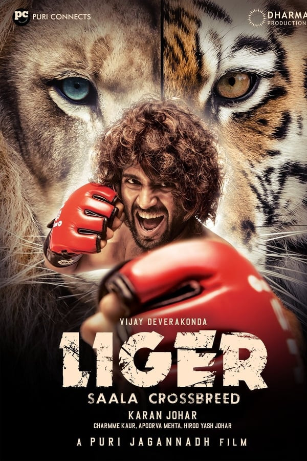 Poster of Liger / Ligr Hind kino Uzbek tilida O'zbekcha tarjima kino 2022 4K Ultra UHD skachat movie