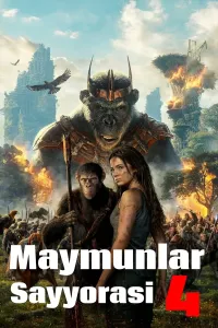 Maymunlar Sayyorasi 4 Yangi qirollik (2024) poster