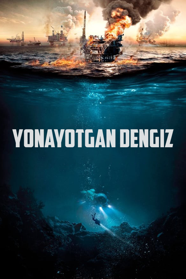 Yonayotgan dengiz poster